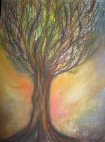 'NEW DAWN' 11x14 chalk pastels 2012 Donation to Bailey Boushay seattle